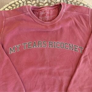 Taylor Swift Folklore My Tears Ricochet Size Small Sweatshirt